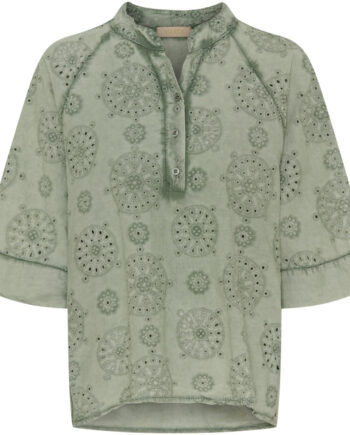 Marta Du Chateau Dame Bluse Mdctania Kakicoldwash8324