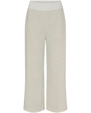Marta Du Chateau Dame Bukser Mdcanette Panna Beige 1752 Stripe