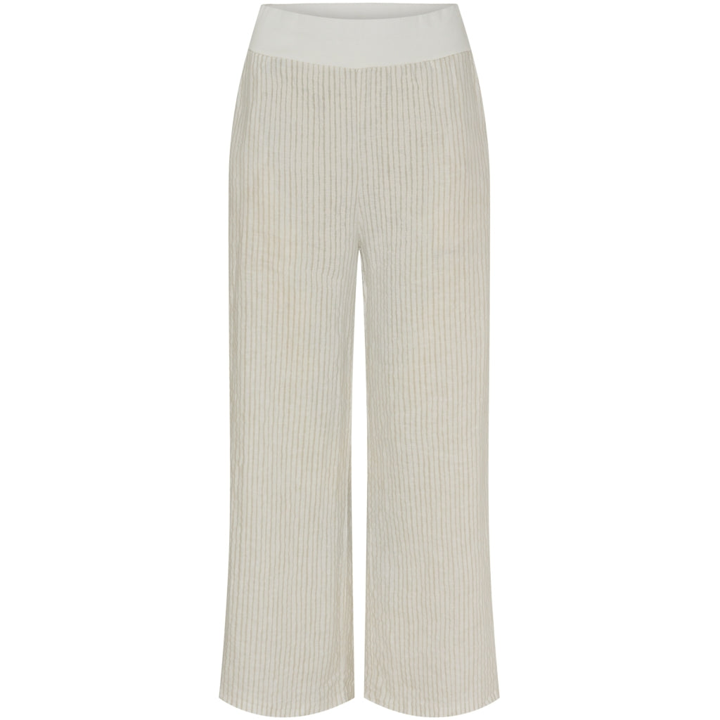 Marta Du Chateau Dame Bukser Mdcanette Panna Beige 1752 Stripe