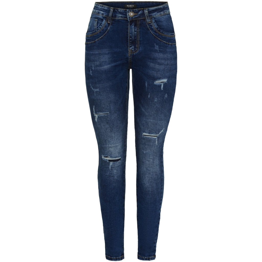 Marta Du Chateau Dame Jeans Mdcazmina Mdc178-26165 Dark Blue Denim