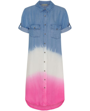 Marta Du Chateau Dame Kjole Mdckirstã   Lightblue White Fuxia