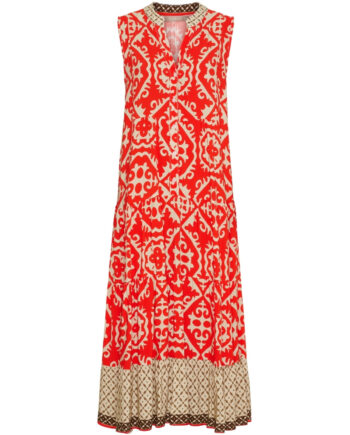 Marta Du Chateau Dame Kjole Mdclucie 259153 Red Beige