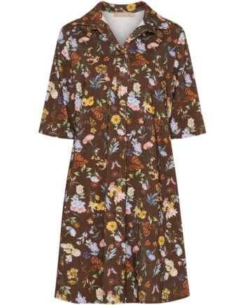 Marta Du Chateau Dame Kjole Mdcwildrose 259351v Brown Print