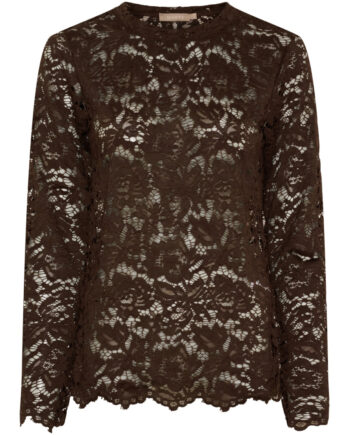Marta Du Chateau Dame Langærmet Blonde  -shirt Mdcmilley 7707 Moro