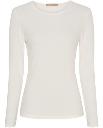 Marta Du Chateau Dame Langærmet  -shirt Mdcaster 4906 Cream