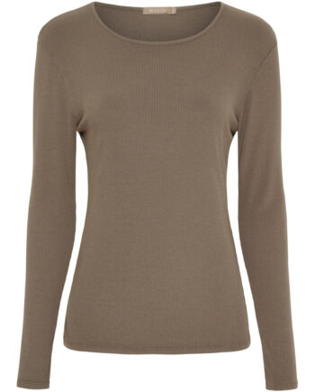 Marta Du Chateau Dame Langærmet  -shirt Mdcaster 4906 Fango