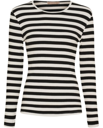 Marta Du Chateau Dame Langærmet  -shirt Mdcbegonia 7702 Black