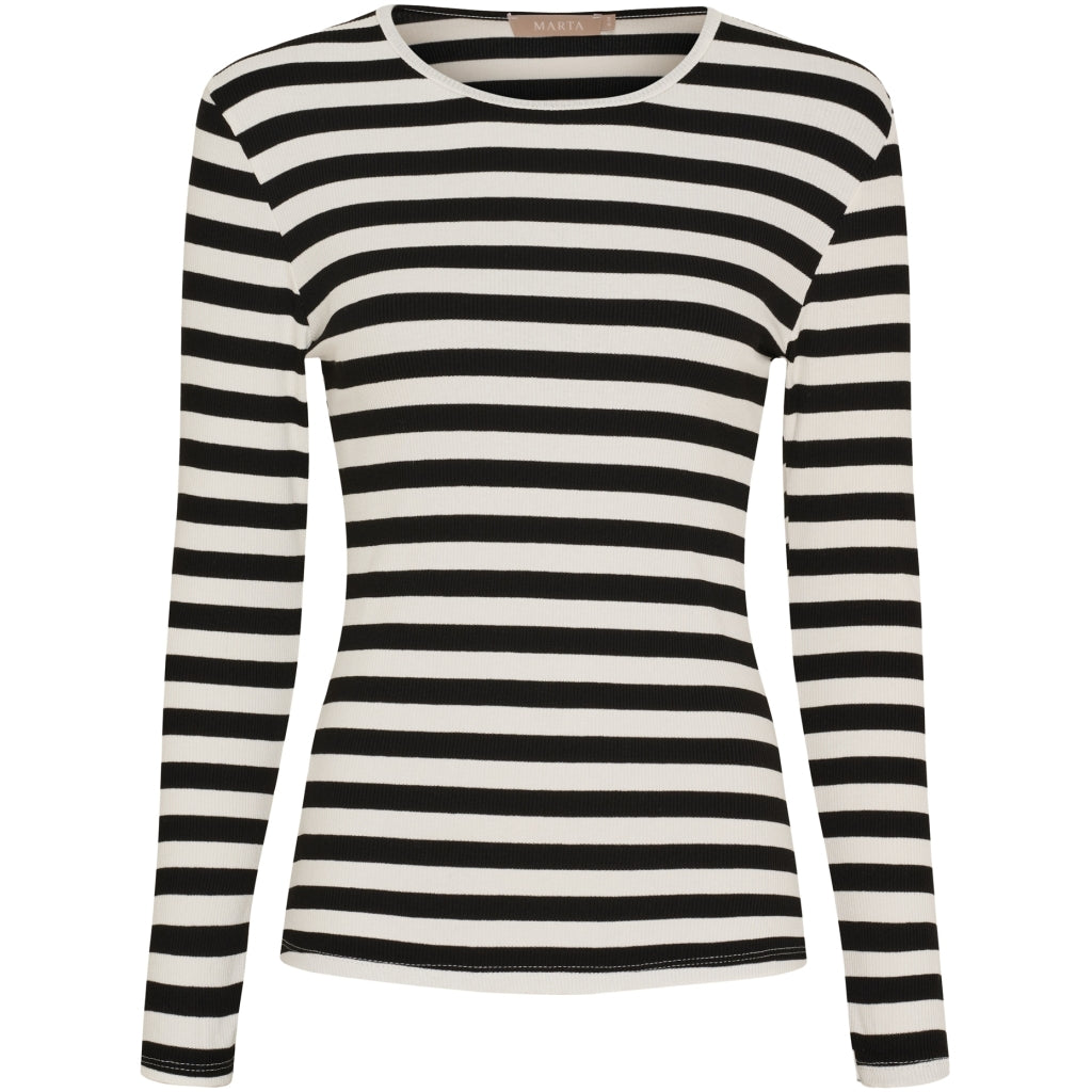 Marta Du Chateau Dame Langærmet -shirt Mdcbegonia 7702 Black