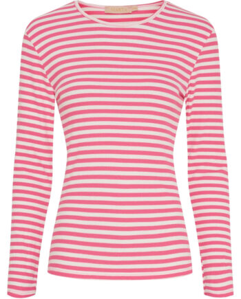 Marta Du Chateau Dame Langærmet  -shirt Mdcjosiane 49066 Cardinale Greggio
