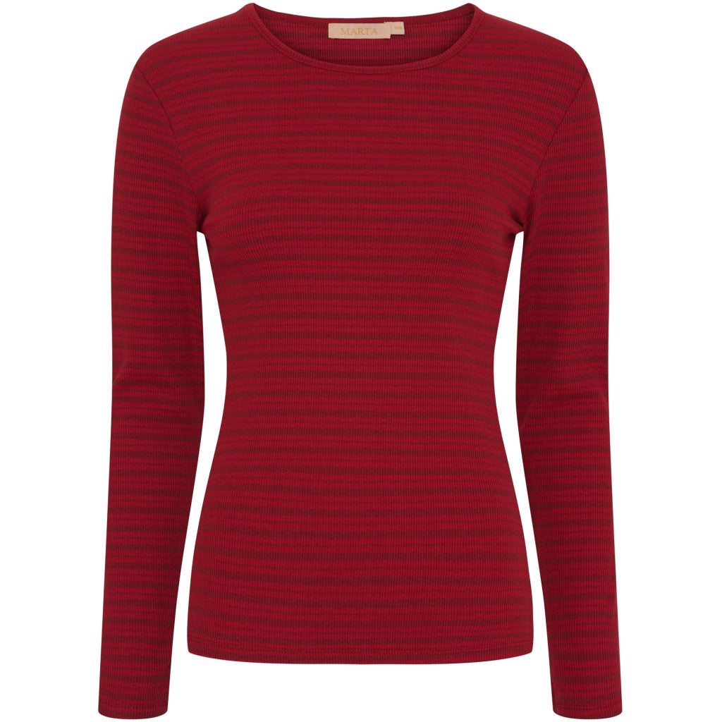 Marta Du Chateau Dame Langærmet Tee Mdcnoemie 6546 Vino Robino