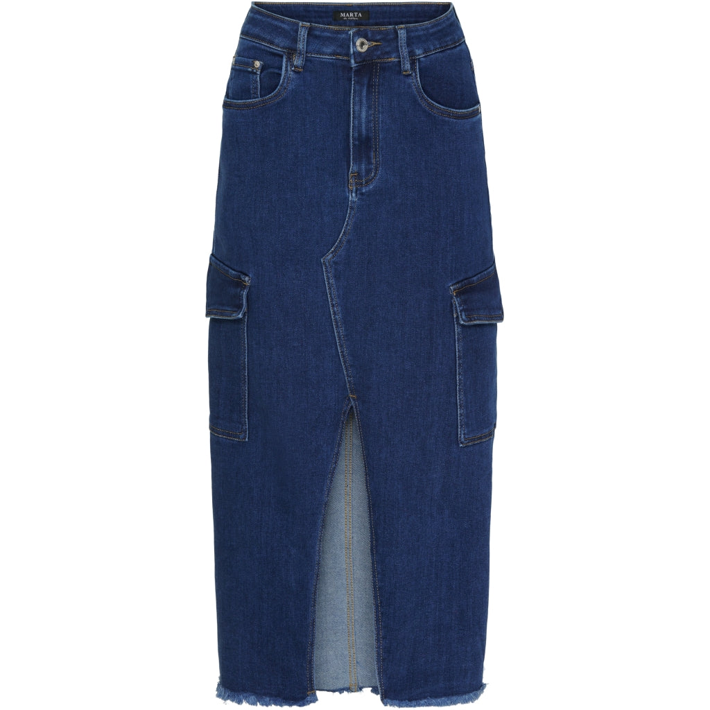 Marta Du Chateau Dame Nederdel Mdcelena Mdc114-jw726 Denim