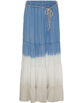 Marta Du Chateau Dame Nederdel Mdctekla Lightblue White Beige