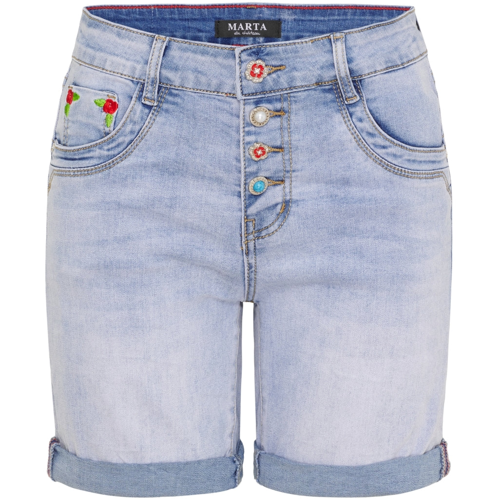 Marta Du Chateau Dame Shorts Mdcthora Mdc208-26151 Denim