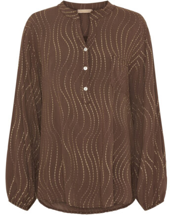 Marta Du Chateau Dame Skjorte 8500 Awbrown Gold