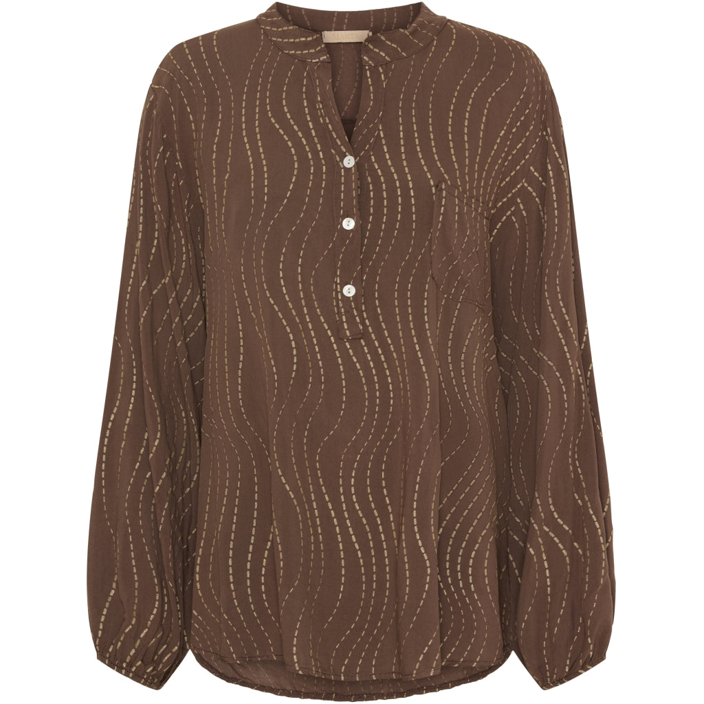 Marta Du Chateau Dame Skjorte 8500 Awbrown Gold