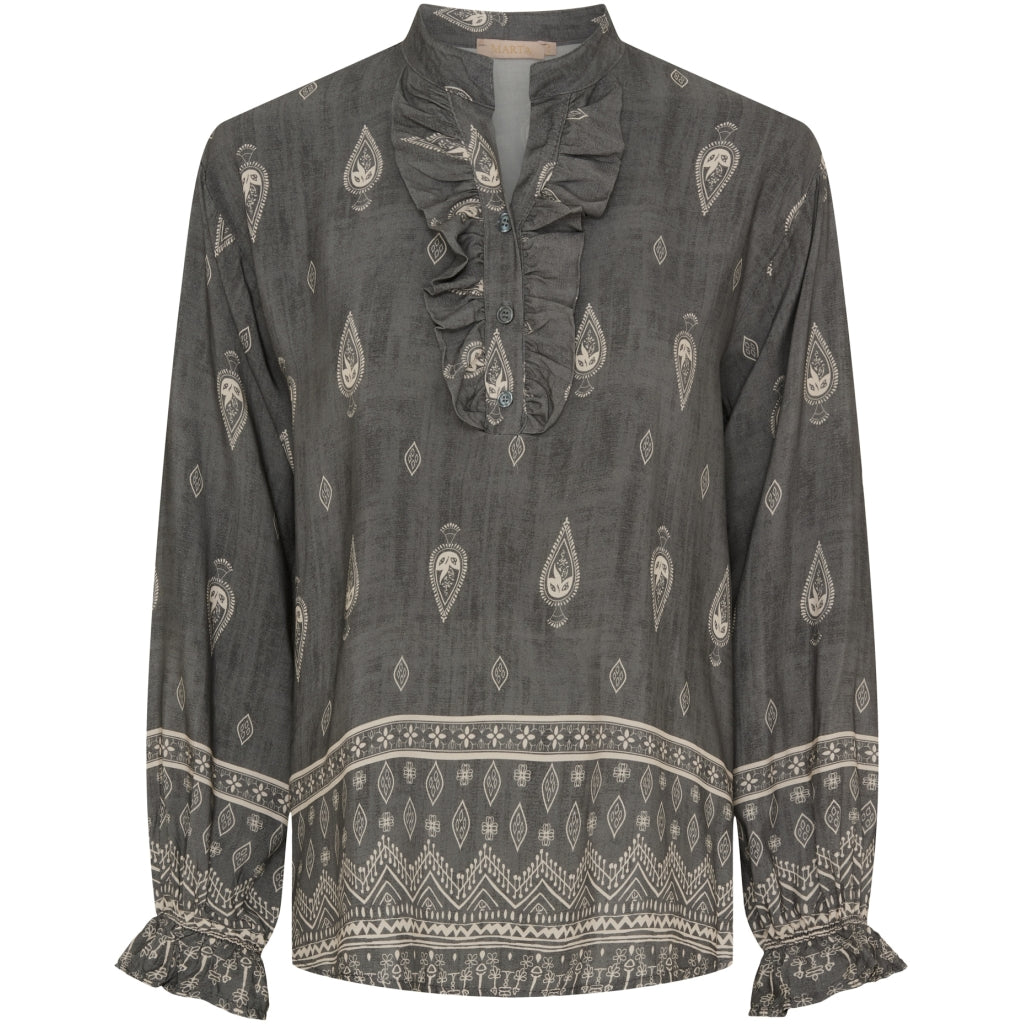 Marta Du Chateau Dame Skjorte Mdcaya 5891 Grey1943tps