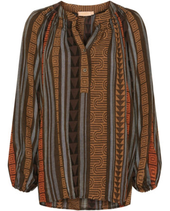 Marta Du Chateau Dame Skjorte Mdcemily 5483 Marrone2