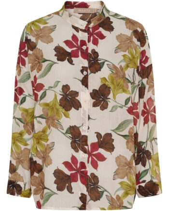 Marta Du Chateau Dame Skjorte Mdclotus 258920 Beige Flower