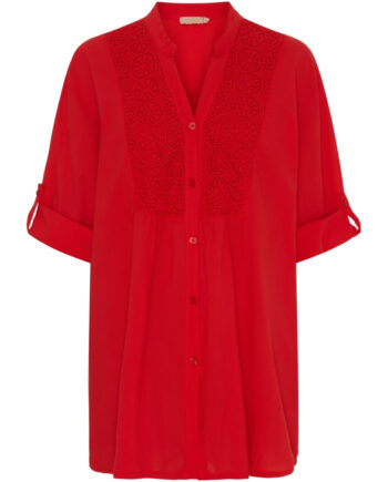 Marta Du Chateau Dame Skjorte Mdcmargherita Poppy Red
