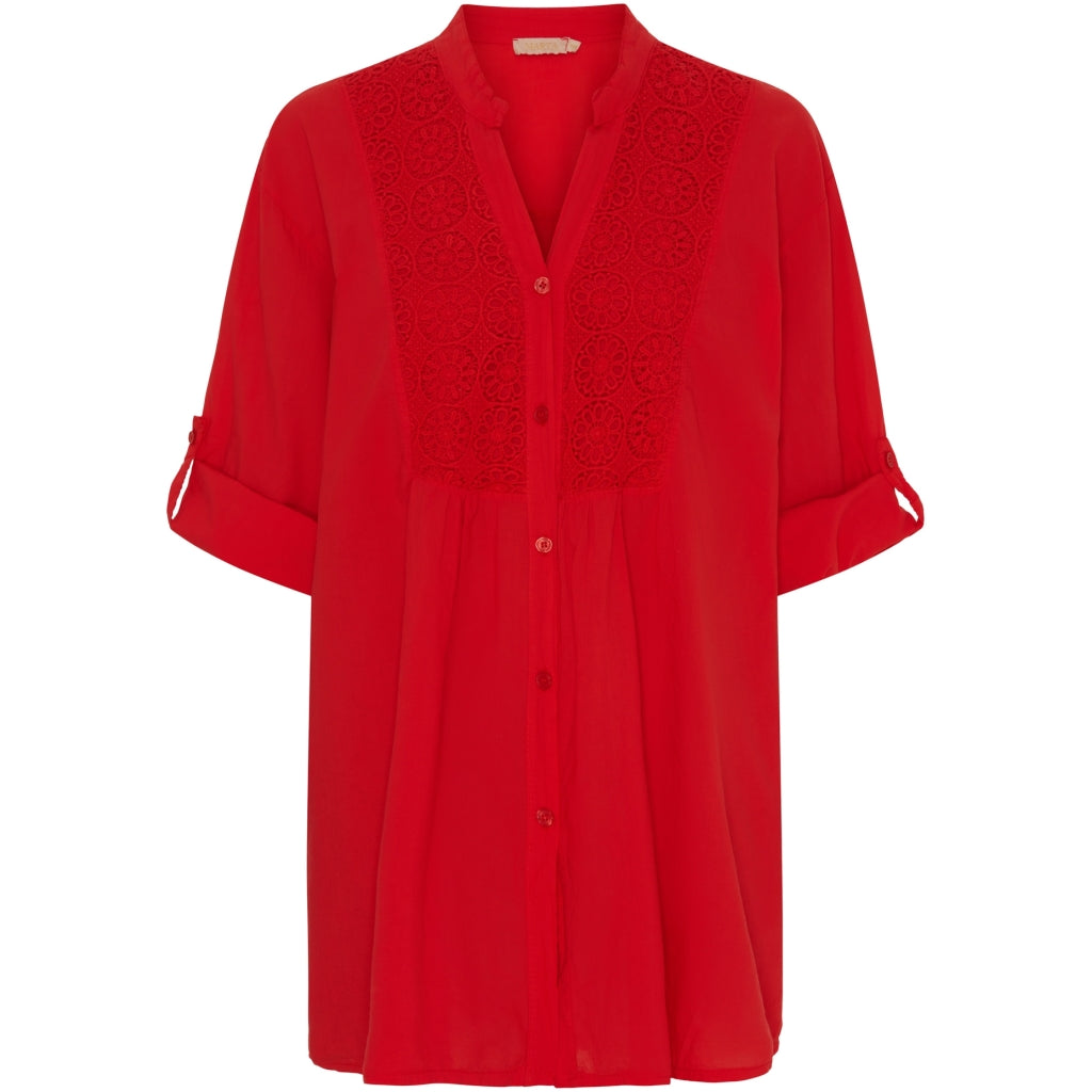 Marta Du Chateau Dame Skjorte Mdcmargherita Poppy Red