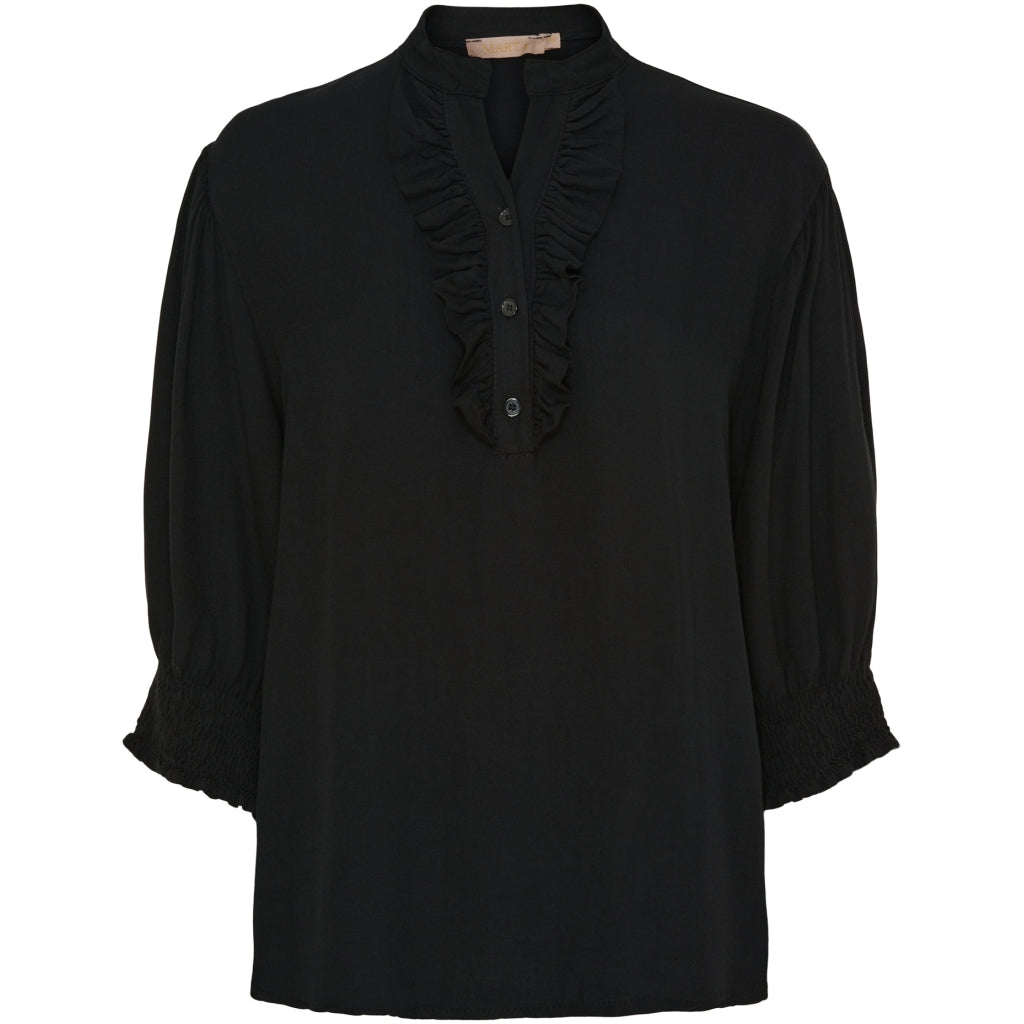 Marta Du Chateau Dame Skjorte Mdcunnur 6317 Solid Black