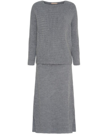 Marta Du Chateau Dame Striksæt Mdcermelinde 9252 Medium Grey