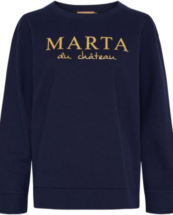 Marta Du Chateau Dame Sweatshirt Mdcannemette  -639 Navy