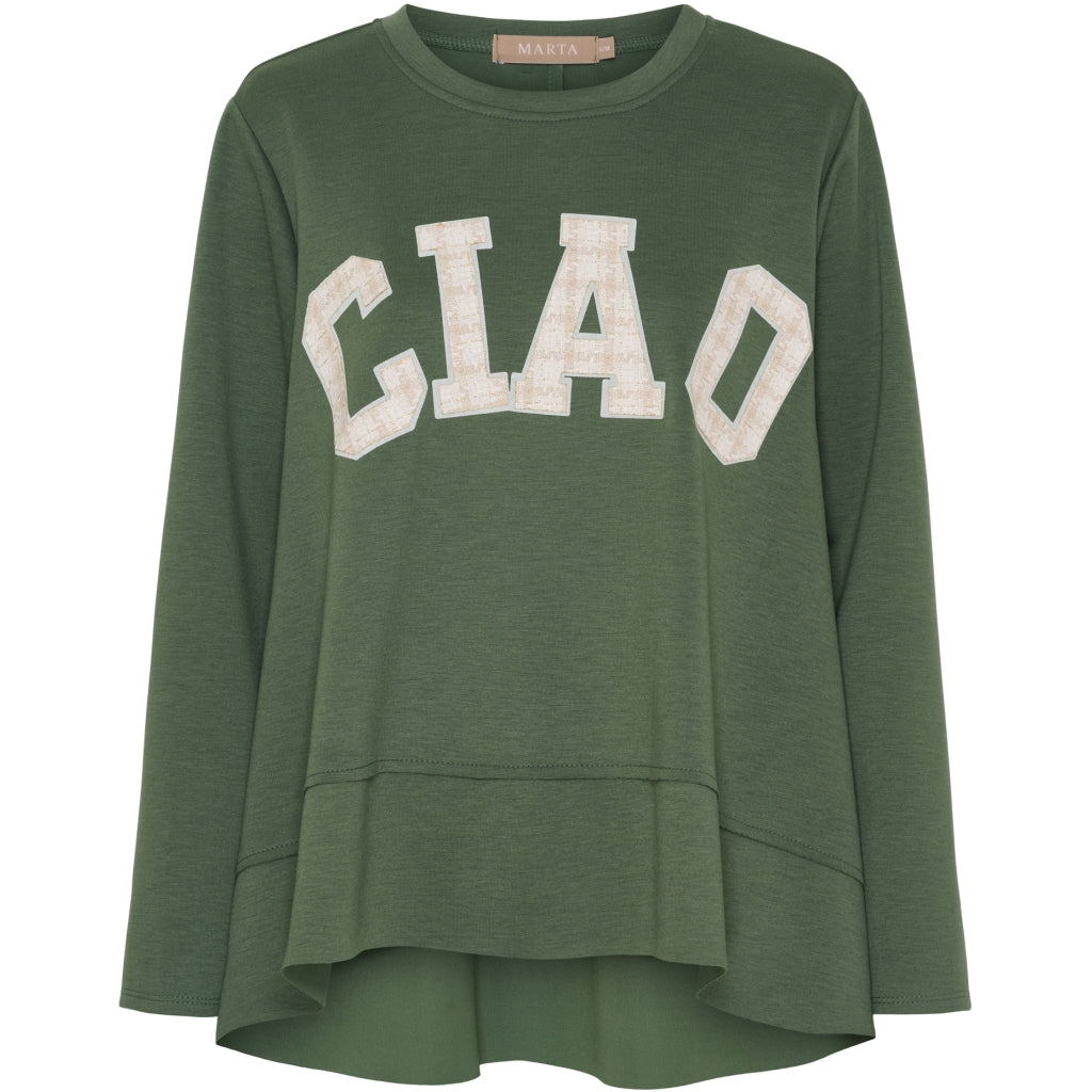 Marta Du Chateau Dame Sweatshirt Mdccharline 85783 Military