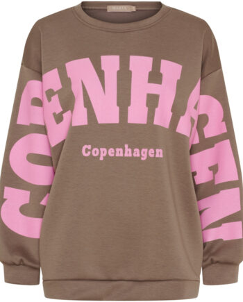 Marta Du Chateau Dame Sweatshirt Mdchibiscus 22659 Fango