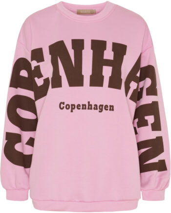 Marta Du Chateau Dame Sweatshirt Mdchibiscus 22659 Pink