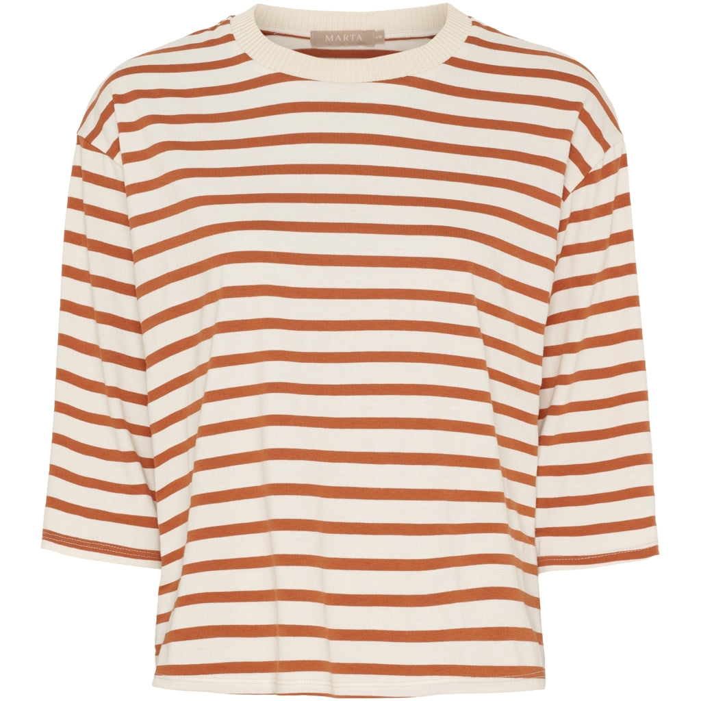 Marta Du Chateau Dame -shirt Mdcbrooklyn 58351 Beige Rust