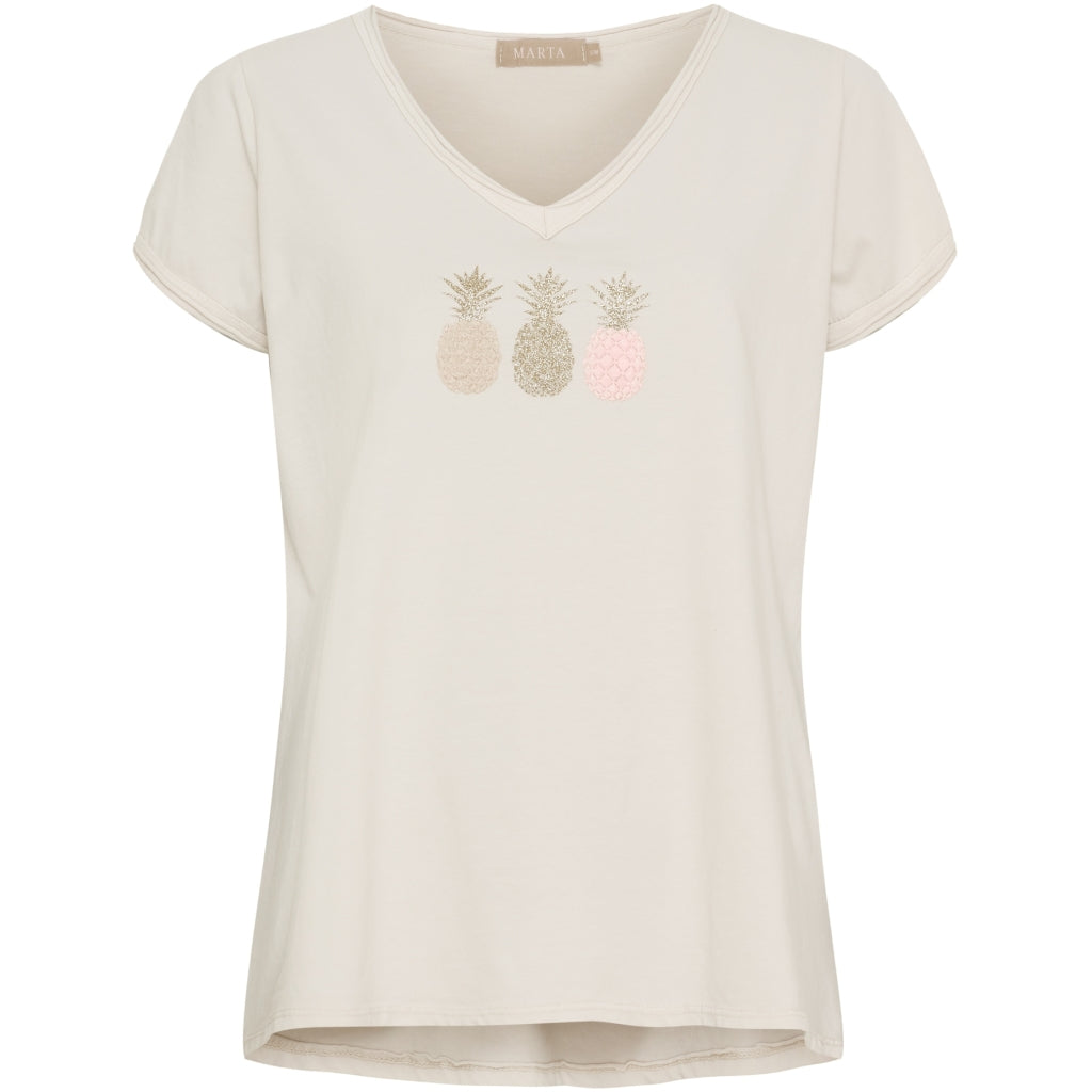 Marta Du Chateau Dame -shirt Mdcgemma 22031 Beige