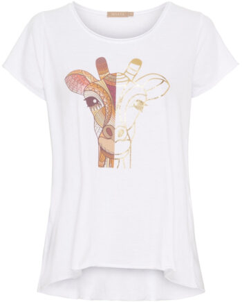 Marta Du Chateau Dame  -shirt Mdcmarie 1535 White Giraf