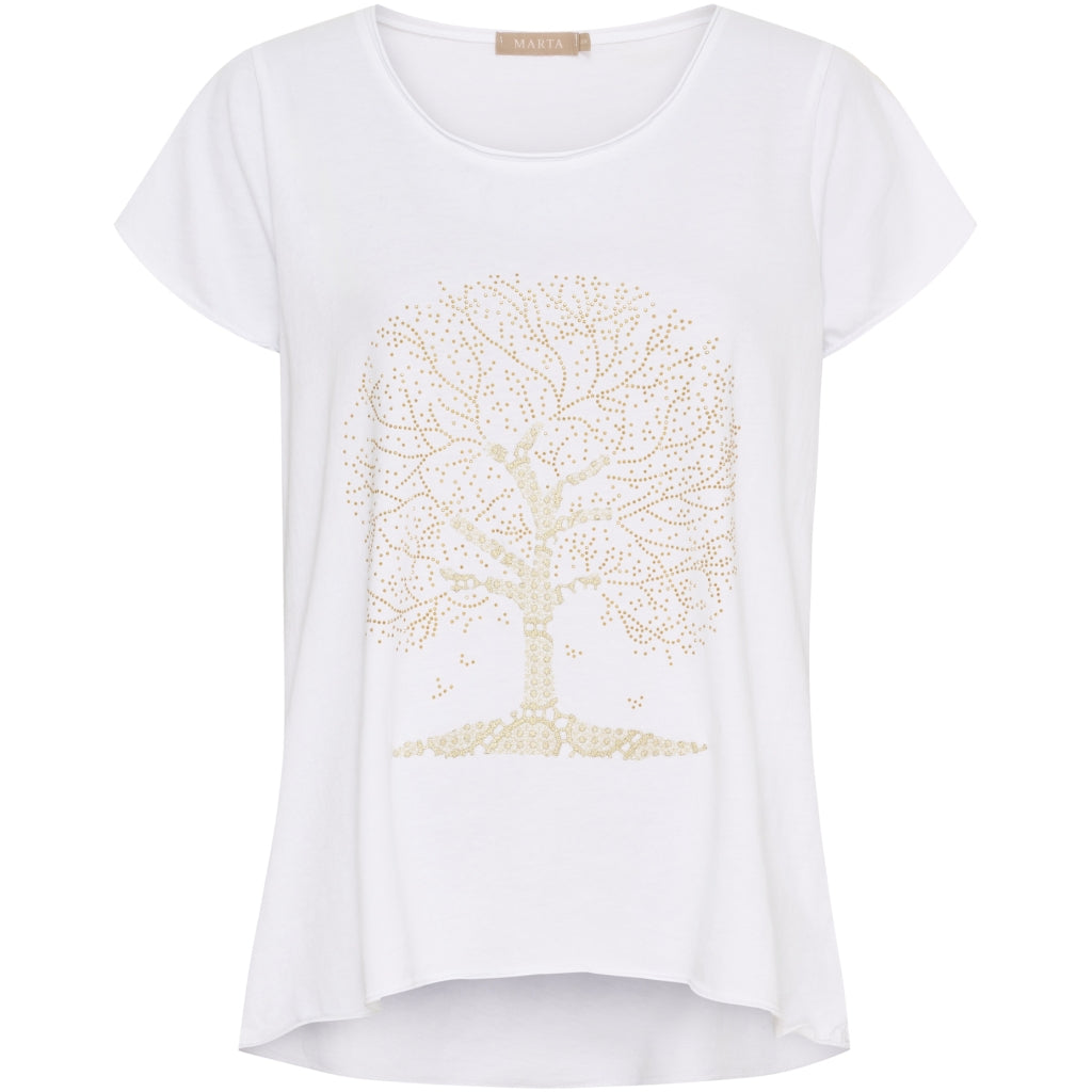 Marta Du Chateau Dame -shirt Mdcmarie 1535 White Tree