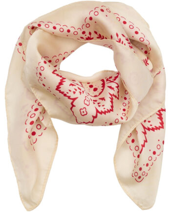 Marta Du Chateau Dame Tørklæde Mdcjuline Fa1-scarf White Red1511