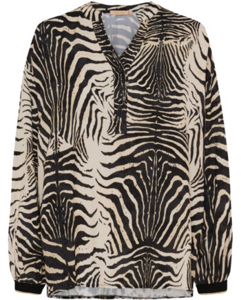 Marta Du Chateau Dame Trøje Mdcveronique 36108 Nero Zebra