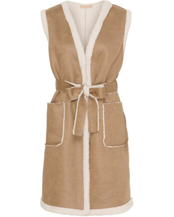 Marta Du Chateau Dame Vest Mdcadeline 38014-  Camel