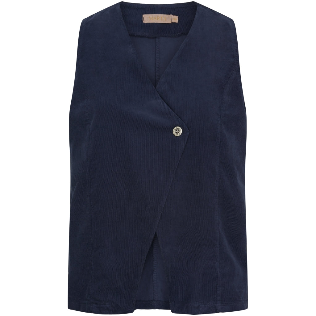 Marta Du Chateau Dame Vest Mdchortense 86188 Blue1003