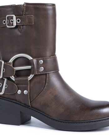 Milja Dame Bikerstøvler 68242 Brown
