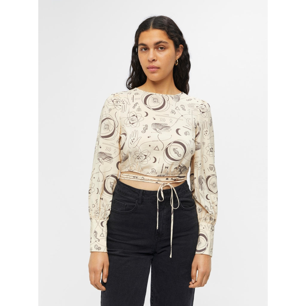 Object Dame Bluse Objgaddi Sandshell Graphic
