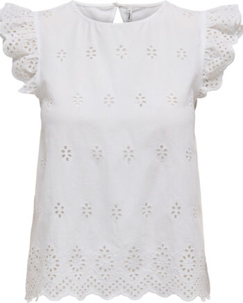 Only Dame Bluse Onllou Bright White