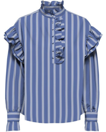 Only Dame Bluse Onlmalou Wedgewood White