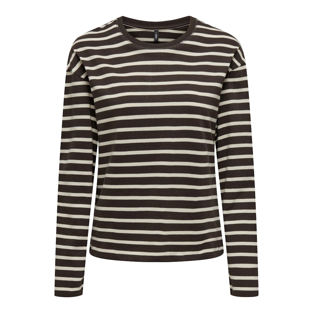 Only Dame Bluse Onlnew Black Coffee Birch
