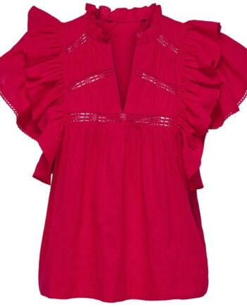Only Dame Bluse Onlsunny High Risk Red