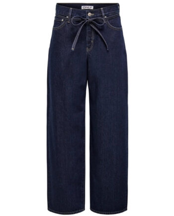 Only Dame Bukser Onlgianna Dark Blue Denim Rinse