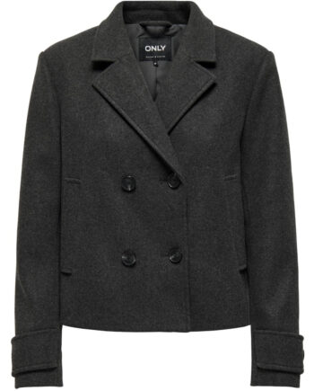 Only Dame Jakke Onlfreja Dark Grey Melange
