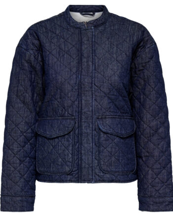 Only Dame Jakke Onlhallie Dark Blue Denim