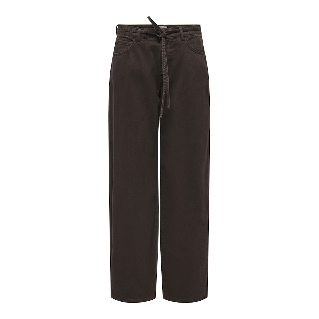 Only Dame Jeans Onlgianna Dark Brown Denim