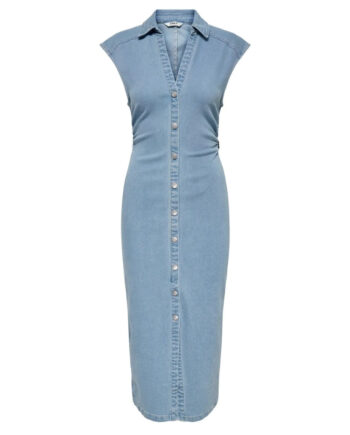 Only Dame Kjole Onlbabe Light Blue Denim