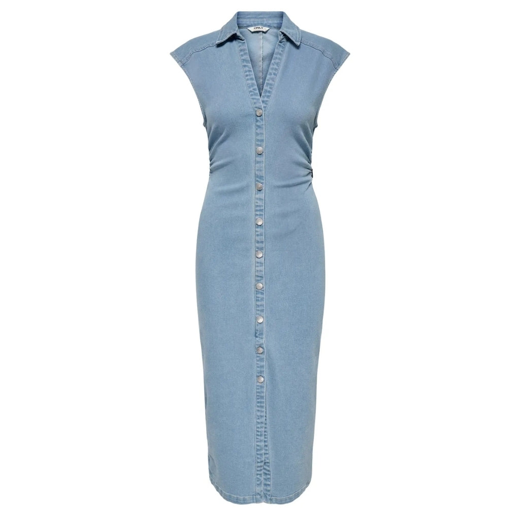 Only Dame Kjole Onlbabe Light Blue Denim